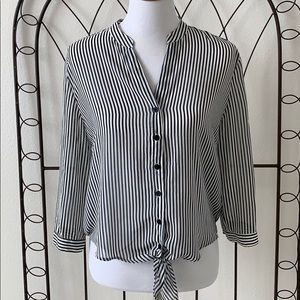 Chico’s Tie Waisted Blouse